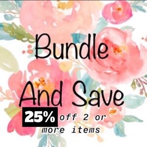 BUNDLE & SAVE‼️ 25% DISCOUNT 2 OR MORE ITEMS
